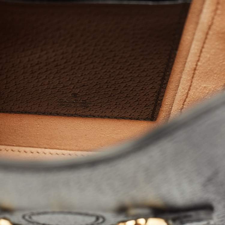 Pre Owned Gucci Black Leather Mini Horsebit 1955 Crossbody Bag