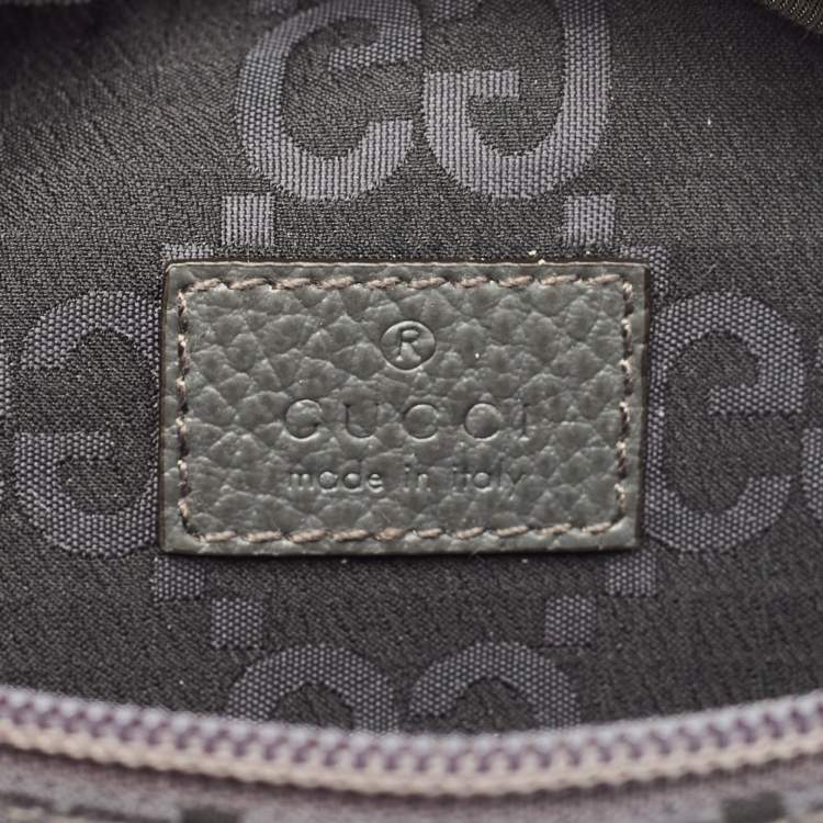 Pre Owned Gucci Grey GG Nylon Ripstop Belt Bag