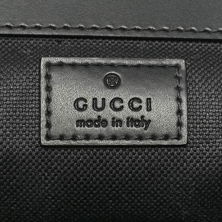 Pre Owned Gucci Black GG Supreme Canvas Backpack