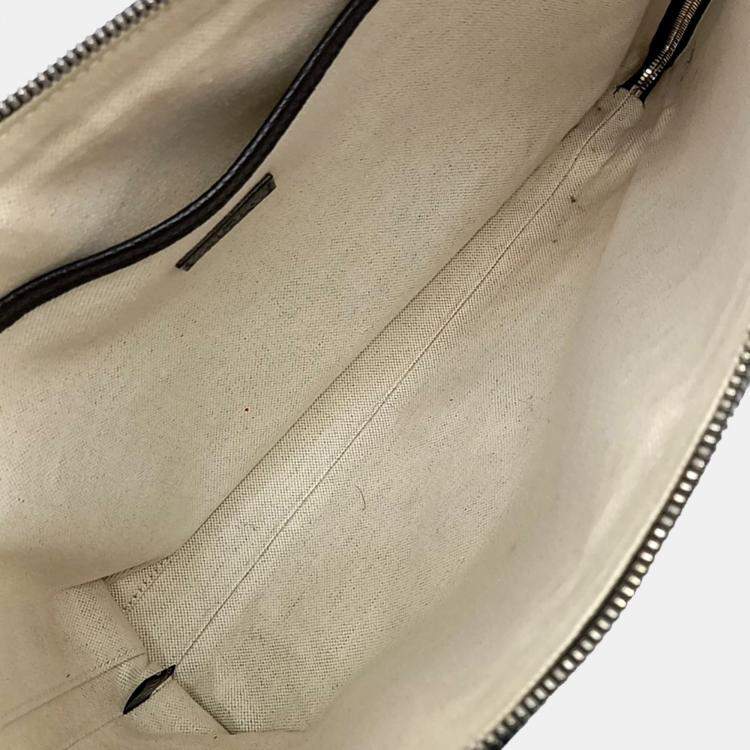 Pre Owned Gucci Black Leather Clutch