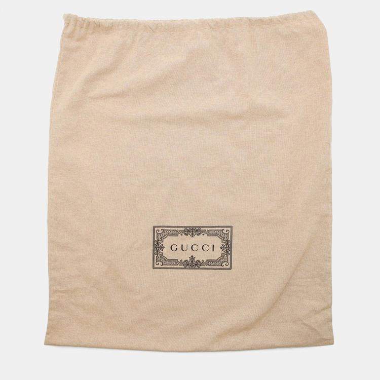 Pre Owned Gucci GG Embossed White Leather Backpack