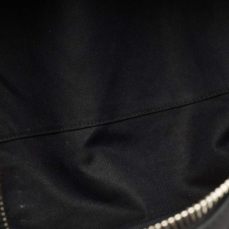 Pre Owned Gucci Black/Grey GG Supreme Canvas Medium Patchwork Duffel Bag