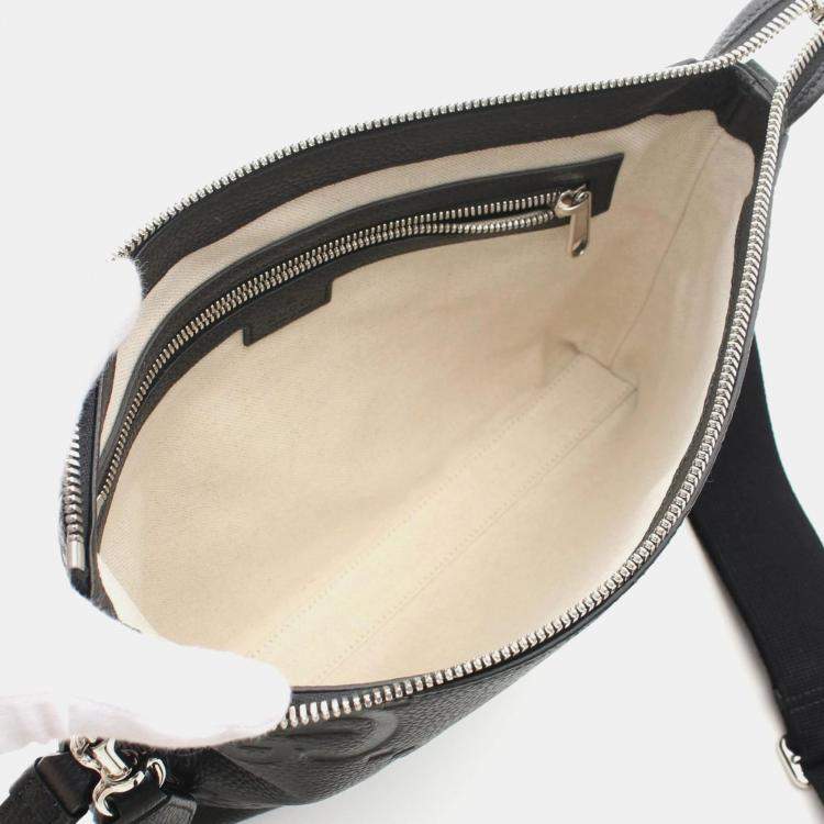 Pre Owned Gucci Jumbo GG Medium Leather Shoulder Bag