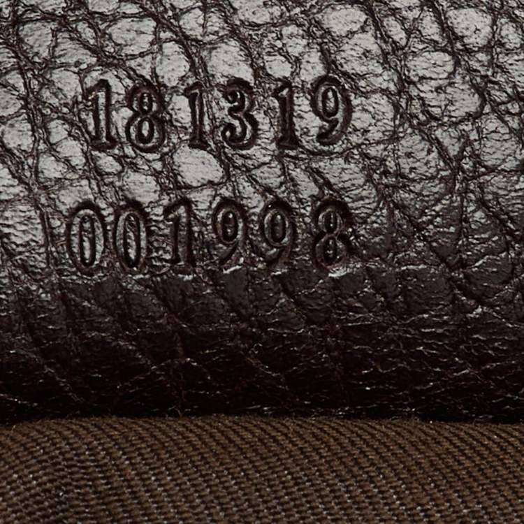Pre Owned Gucci Brown/Beige Diamante Canvas and Leather Hysteria Travel Bag 