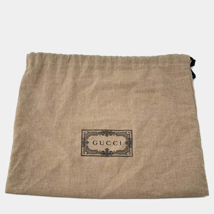 Pre Owned Gucci Interlocking G Belt Bag Black Gg Supreme Leather