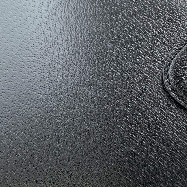 Pre Owned Gucci Interlocking G Messenger Bag Black Leather