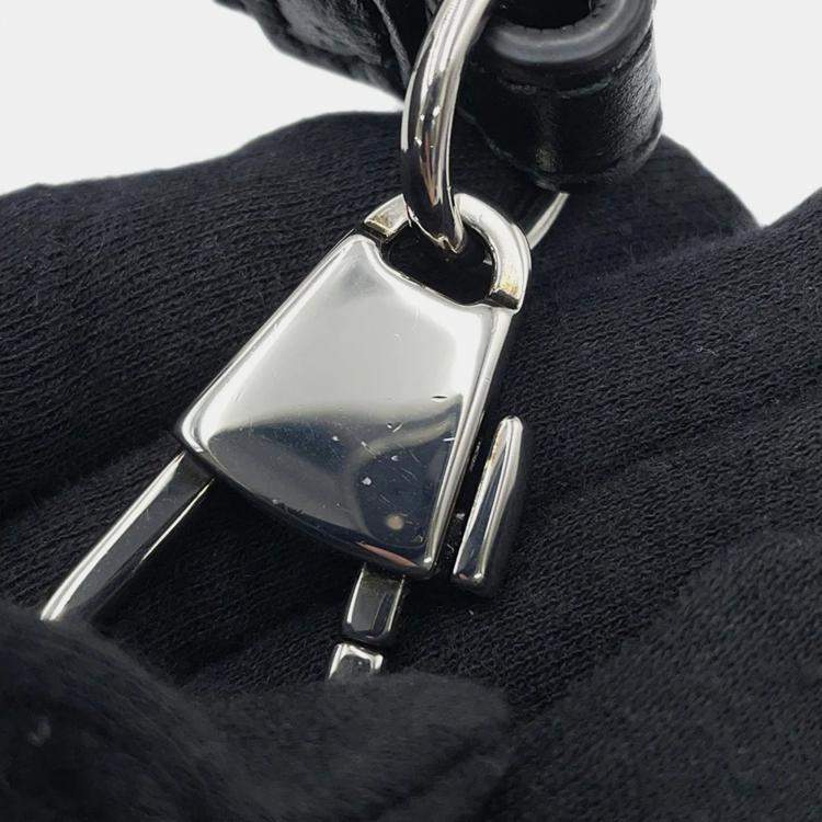 Pre Owned Gucci Interlocking G Messenger Bag Black Leather