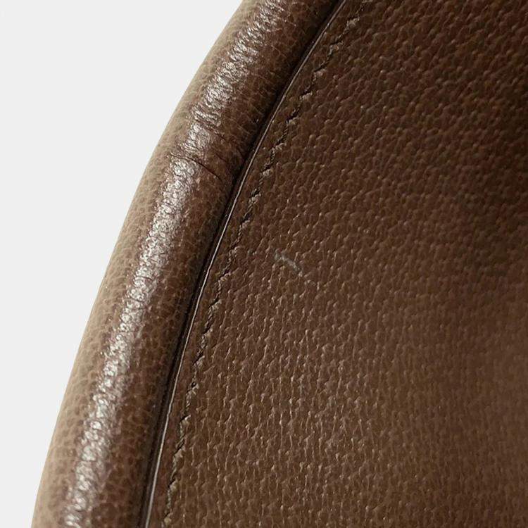 Pre Owned Gucci Adidas Collaboration Gg Crystal Golf Bag Camel/Brown Leather