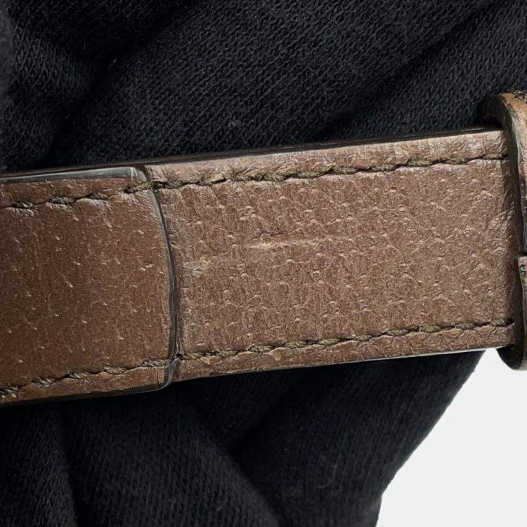 Pre Owned Gucci Gg Supreme Messenger Bag Red Gg Supreme Leather