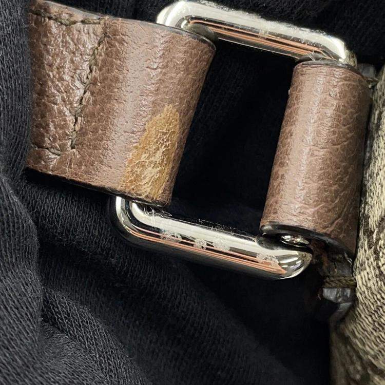 Pre Owned Gucci Gg Supreme Messenger Bag Red Gg Supreme Leather