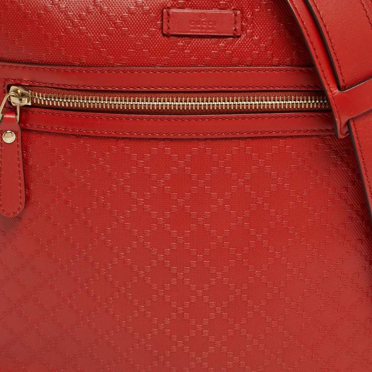 Pre Owned Gucci Orange GG Imprime Canvas and Leather Hilary Messenger Bag