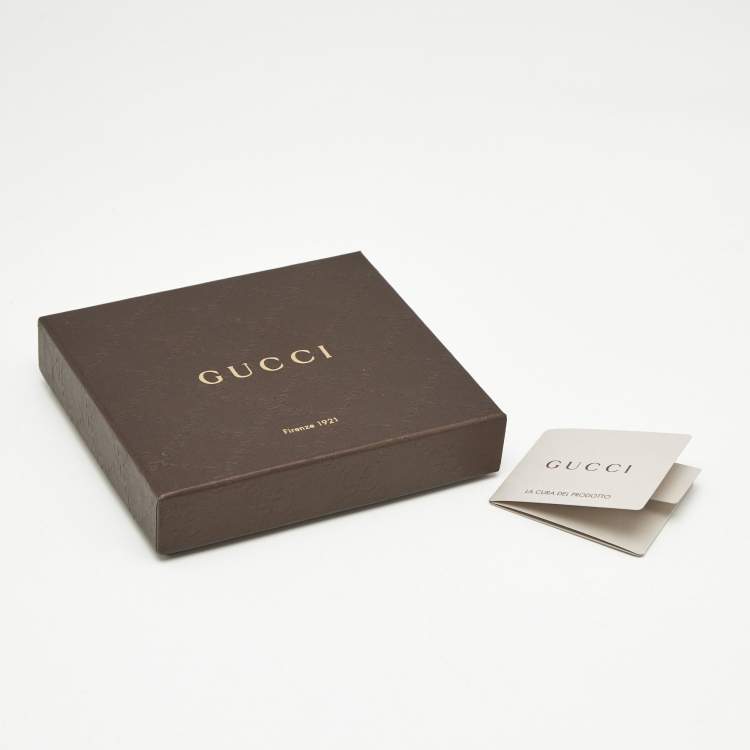 Pre Owned Gucci Black GG Canvas and Leather Web Bifold Wallet