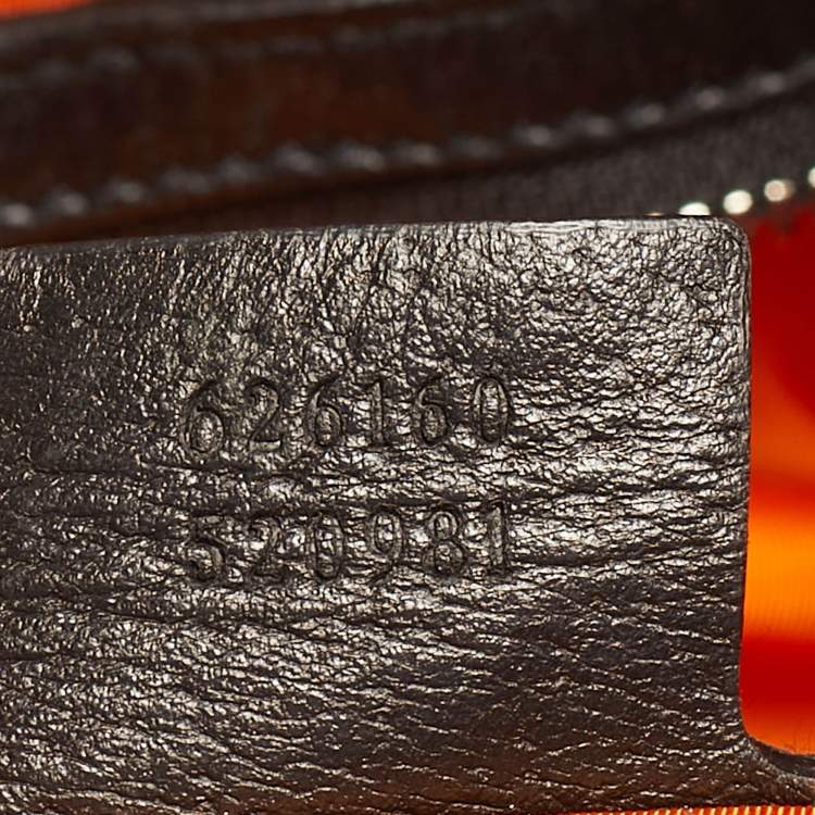 Pre Owned Gucci Orange/Black GG Nylon Off The Grid Backpack