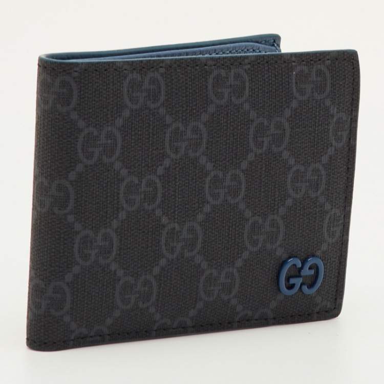 مملوكة مسبقًا Gucci Ash Grey GG Supreme Canvas Bifold Wallet