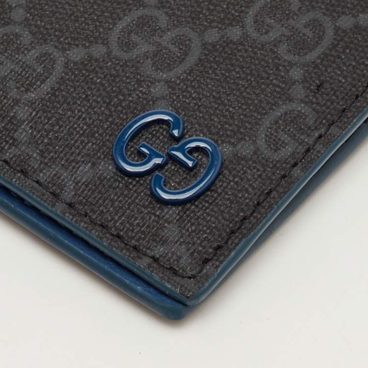 مملوكة مسبقًا Gucci Ash Grey GG Supreme Canvas Bifold Wallet