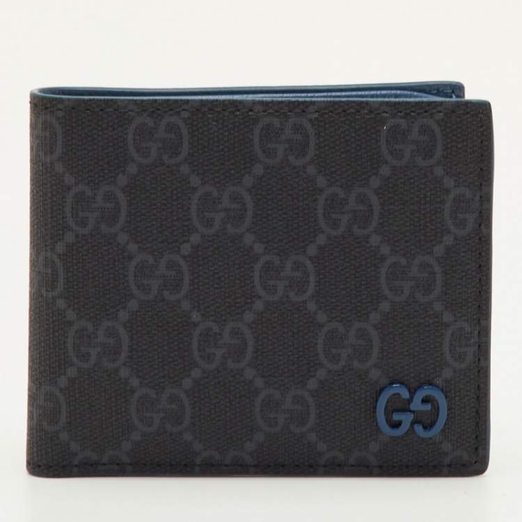 مملوكة مسبقًا Gucci Ash Grey GG Supreme Canvas Bifold Wallet