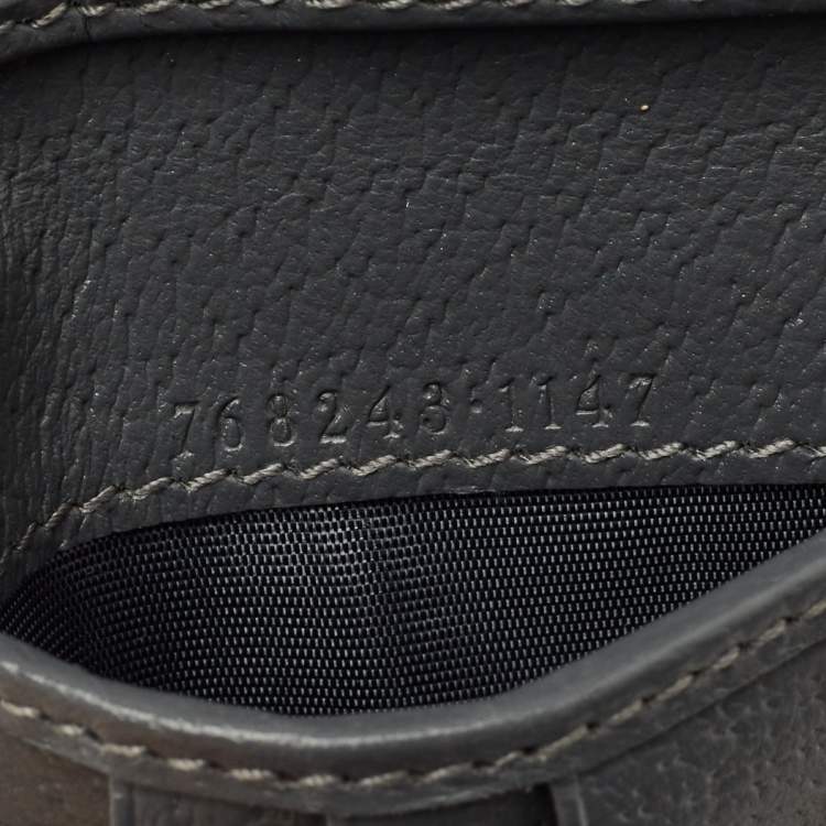 Pre Owned Gucci Dark Grey GG Supreme Canvas GG Bifold Wallet