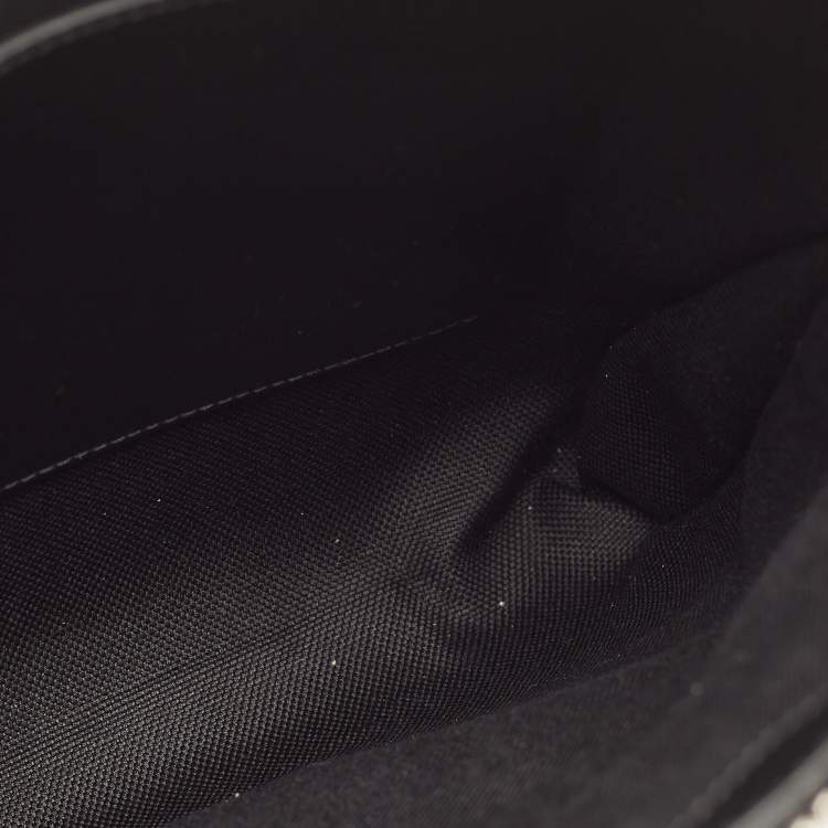 Pre Owned Gucci Small Black GG Supreme Canvas Messenger Bag