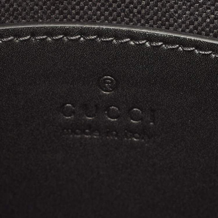 Pre Owned Gucci Small Black GG Supreme Canvas Messenger Bag