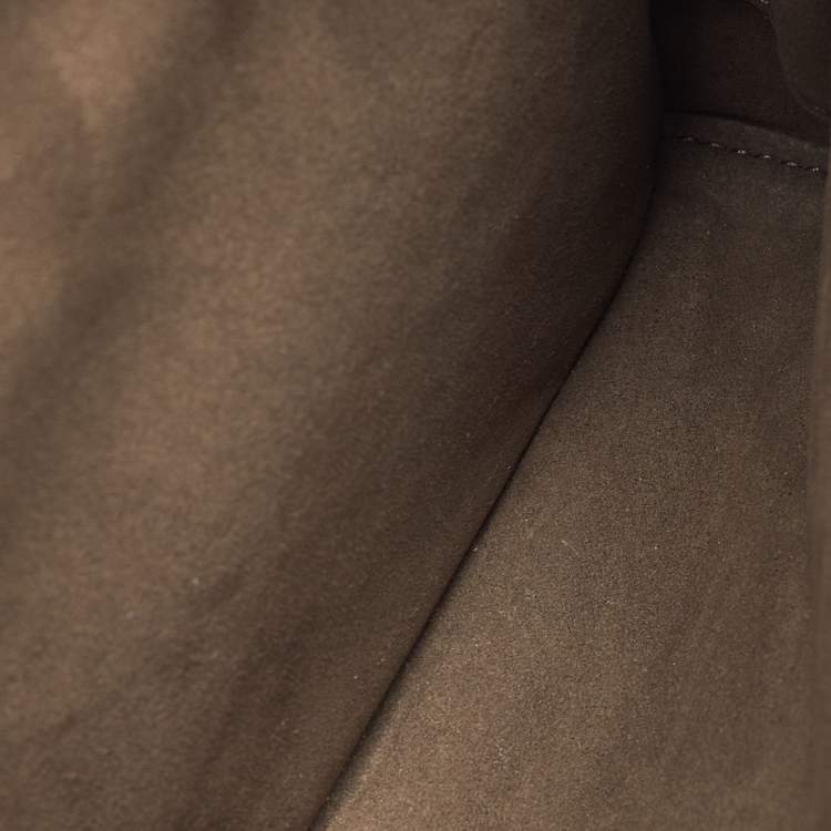 Pre Owned Gucci Eden Beige/Black GG Supreme Canvas and Leather Backpack