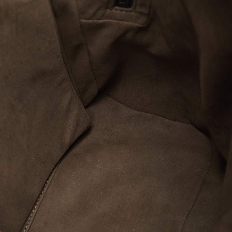 Pre Owned Gucci Eden Beige/Black GG Supreme Canvas and Leather Backpack