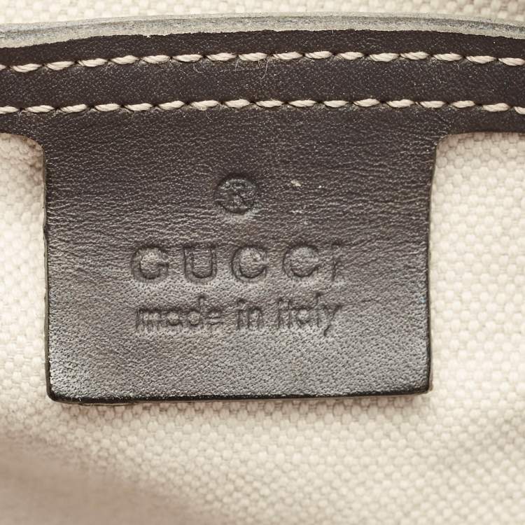 Pre Owned Gucci Navy Blue/Beige GG Supreme Canvas Messenger Bag