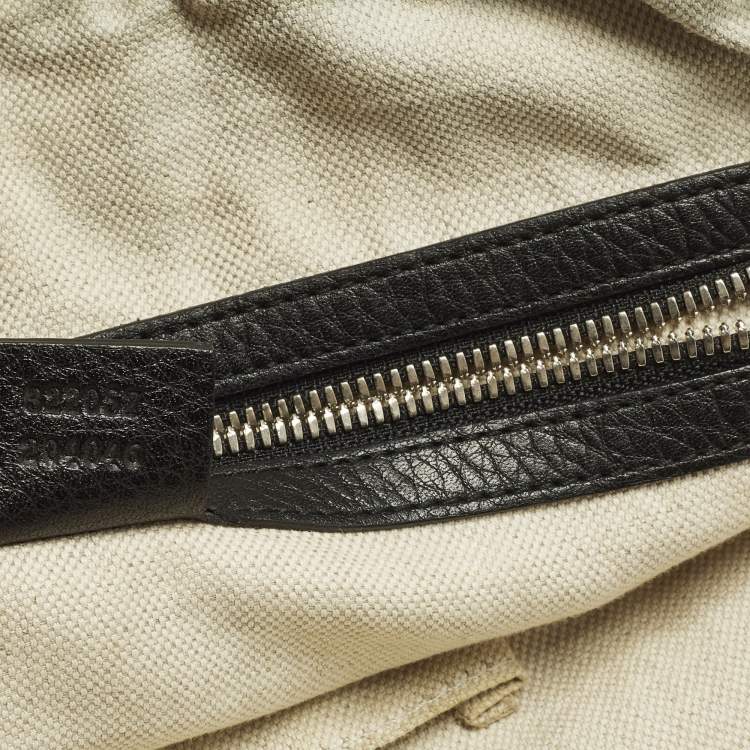 Pre Owned Gucci Soho Black Leather bussiness Briefcase Bag