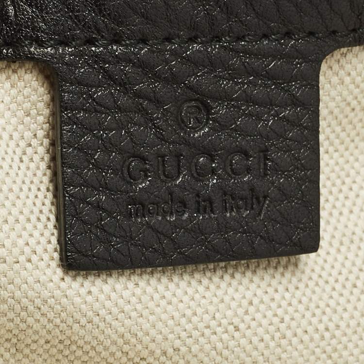 Pre Owned Gucci Soho Black Leather bussiness Briefcase Bag