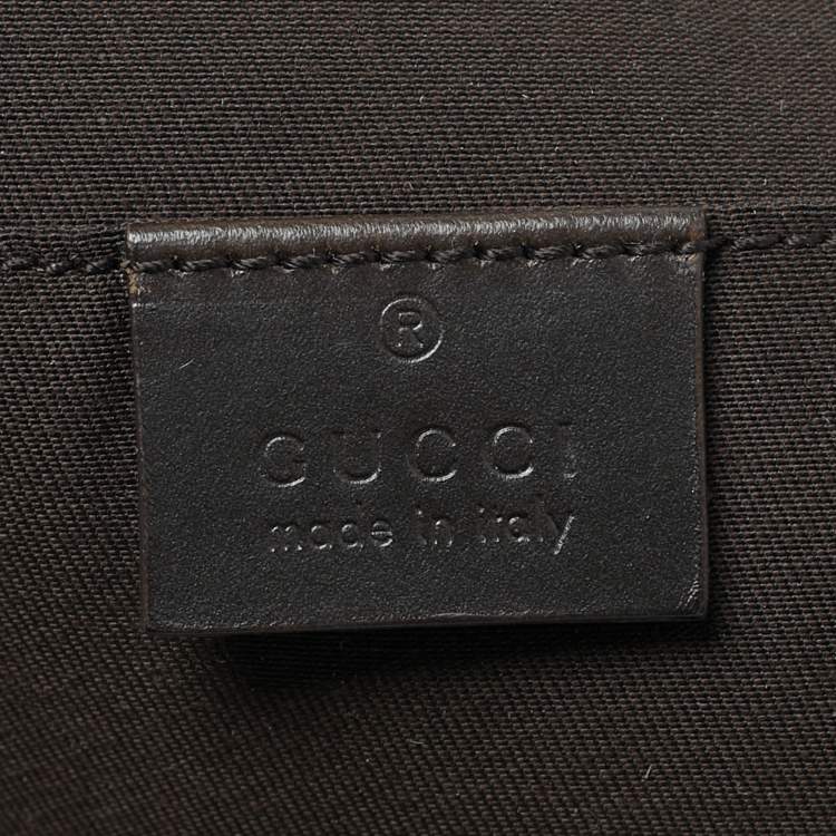 Pre Owned Gucci Brown/Beige GG Supreme Canvas Portfolio Case