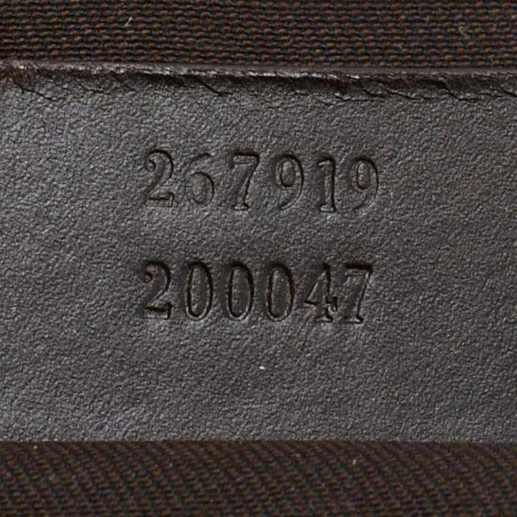 Pre Owned Gucci Brown/Beige GG Supreme Canvas Portfolio Case