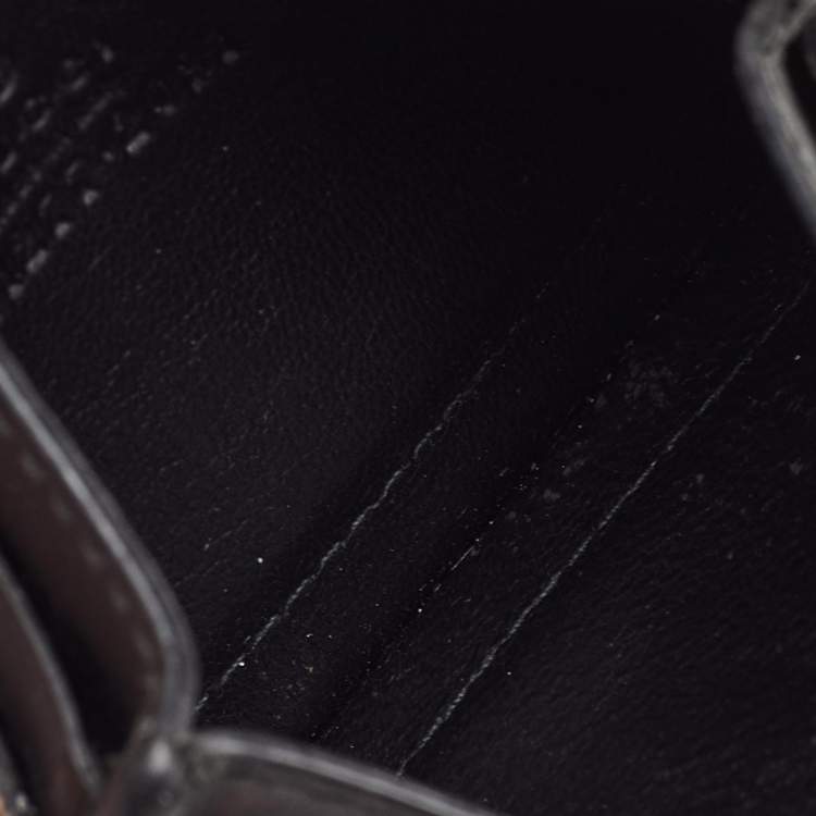 مملوكة مسبقًا Gucci Kingsnake Beige/Black GG Supreme Canvas and Leather Card Holder