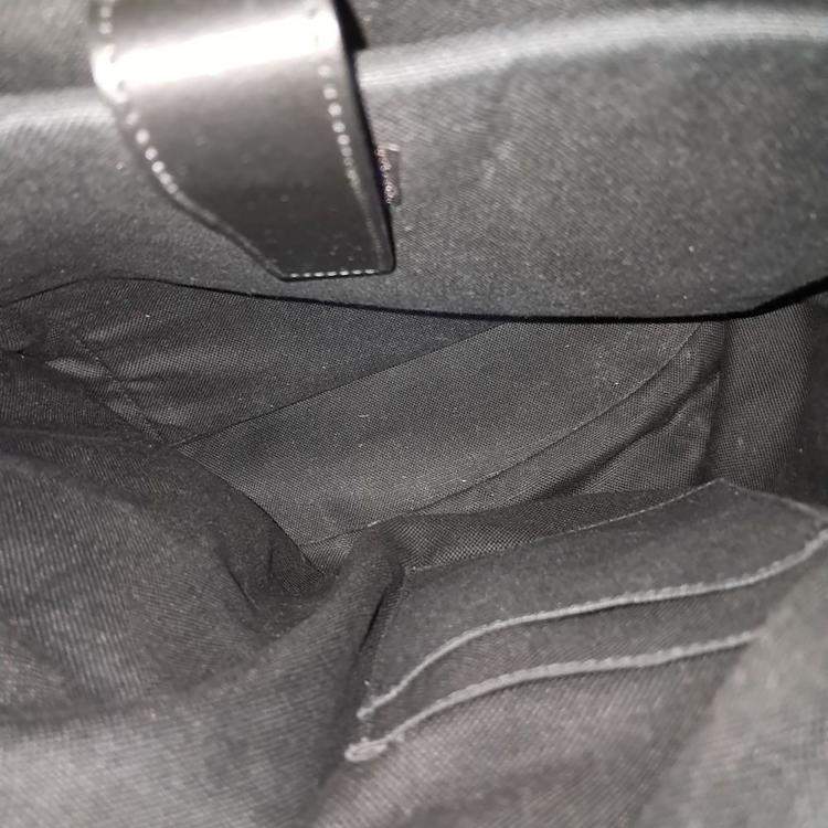 Pre Owned Gucci Black PVC Soft GG Supreme Backpack (495563)