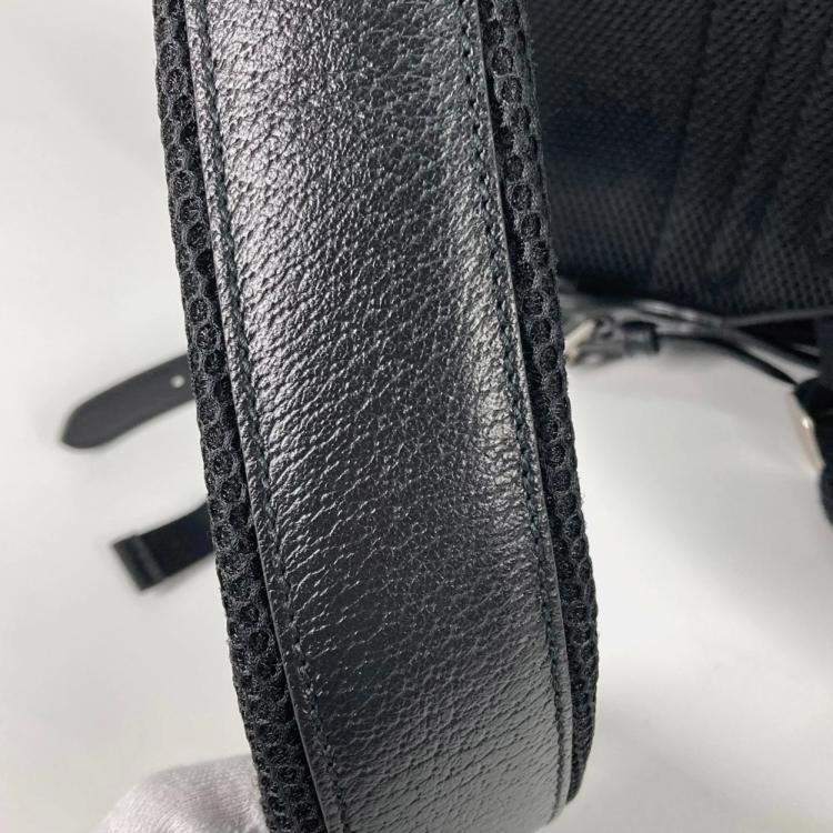 Pre Owned Gucci Interlocking G Medium Tiger Backpack In Gg Supreme Canvas Black