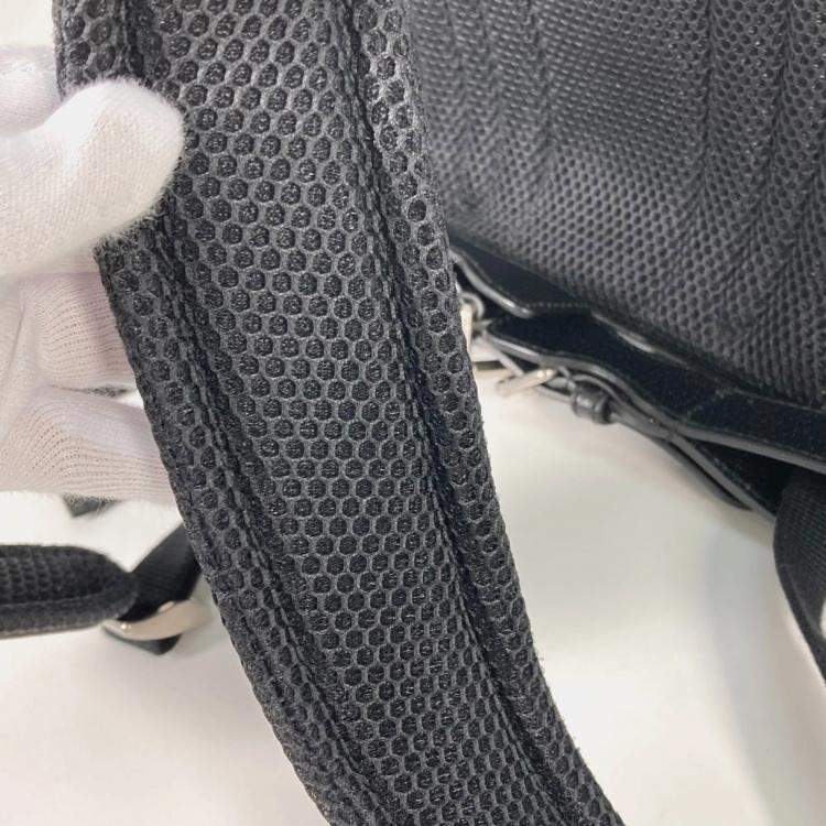 Pre Owned Gucci Interlocking G Medium Tiger Backpack In Gg Supreme Canvas Black