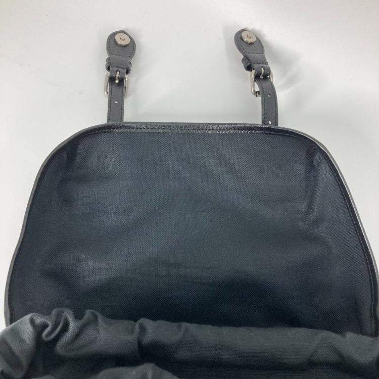 Pre Owned Gucci Interlocking G Medium Tiger Backpack In Gg Supreme Canvas Black