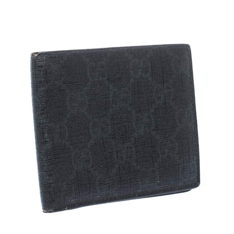 Pre Owned  Gucci Black GG Supreme Canvas Bifold Wallet
