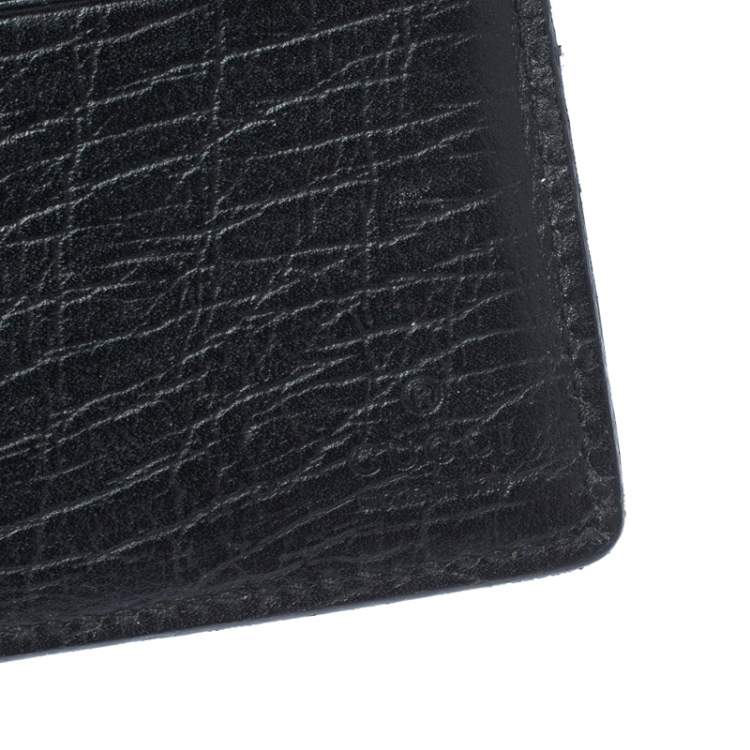 Pre Owned  Gucci Black GG Supreme Canvas Bifold Wallet