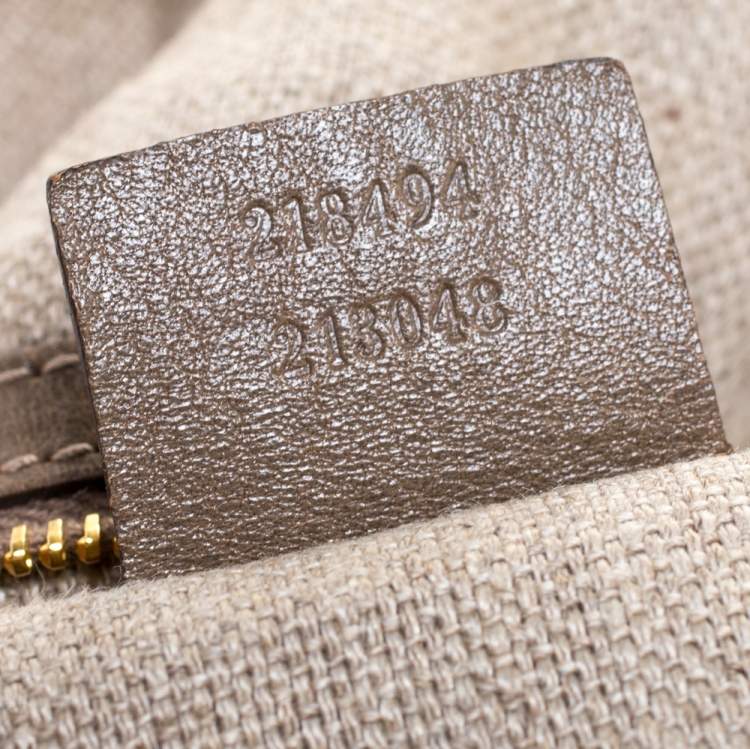 Pre Owned Gucci Beige/Green Python Large Darwin Convertible Backpack