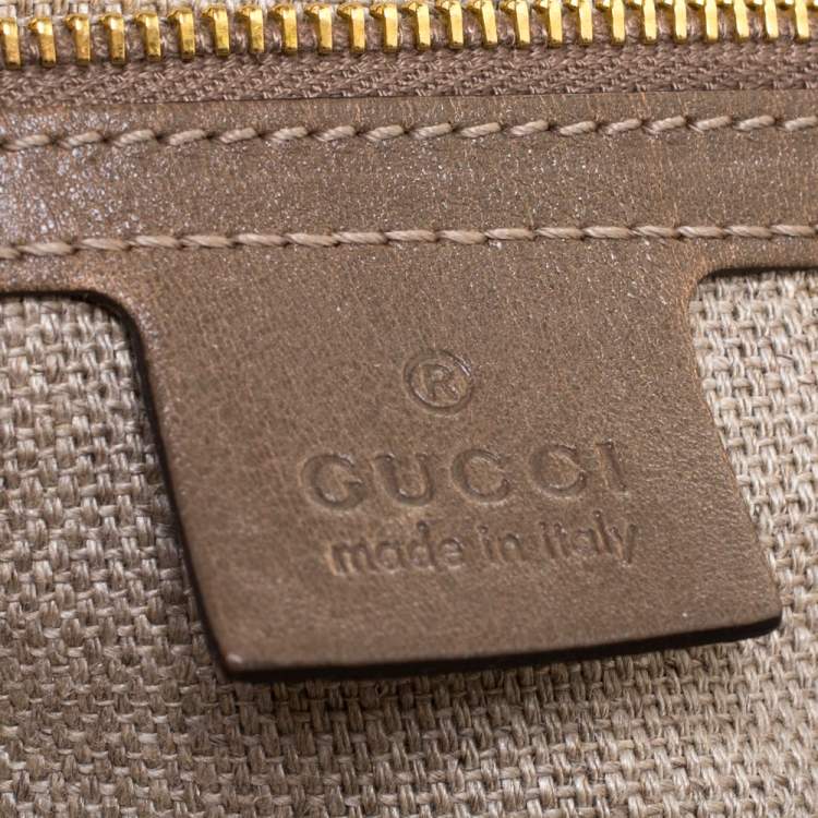 Pre Owned Gucci Beige/Green Python Large Darwin Convertible Backpack