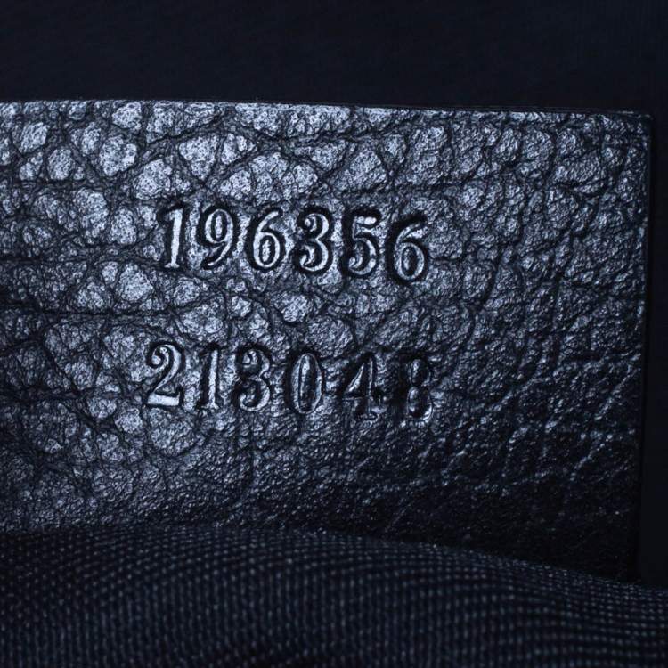 Pre Owned Gucci Black GG Nylon Weekender Travel Bag