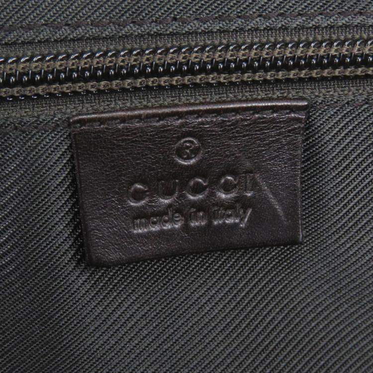 Pre Owned Gucci Brown GG Supreme Canvas Duffle Bag