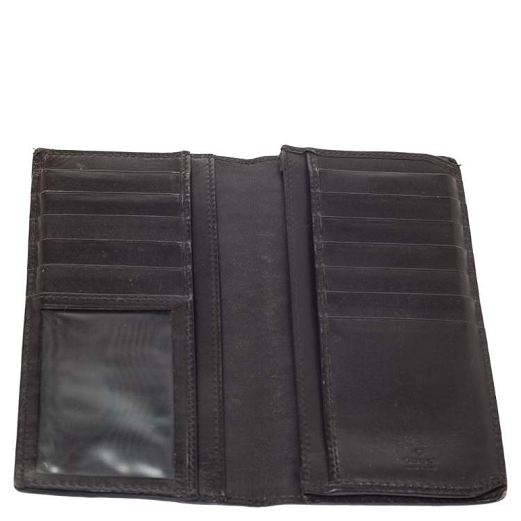 Pre Owned Gucci Brown Guccissima Leather Continental Wallet