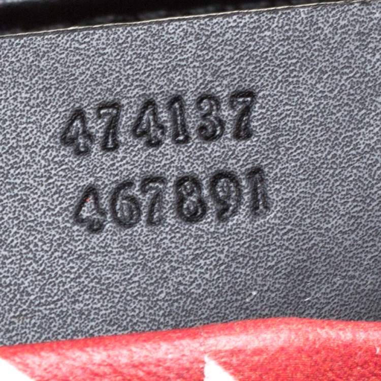 Pre Owned Gucci Black GG Supreme Coated Canvas and Leather Night Courrier Messenger Bag