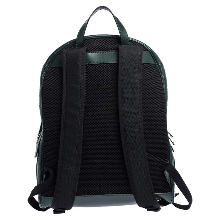 مملوكة مسبقًا Gucci Green Guccissima Leather Backpack