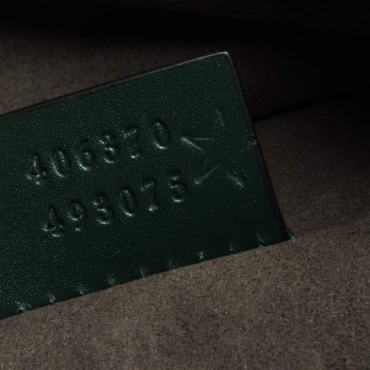 مملوكة �مسبقًا Gucci Green Guccissima Leather Backpack