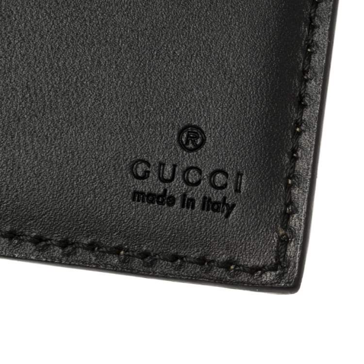 Pre Owned Gucci Beige GG Supreme Canvas Angry Cat Bifold Wallet
