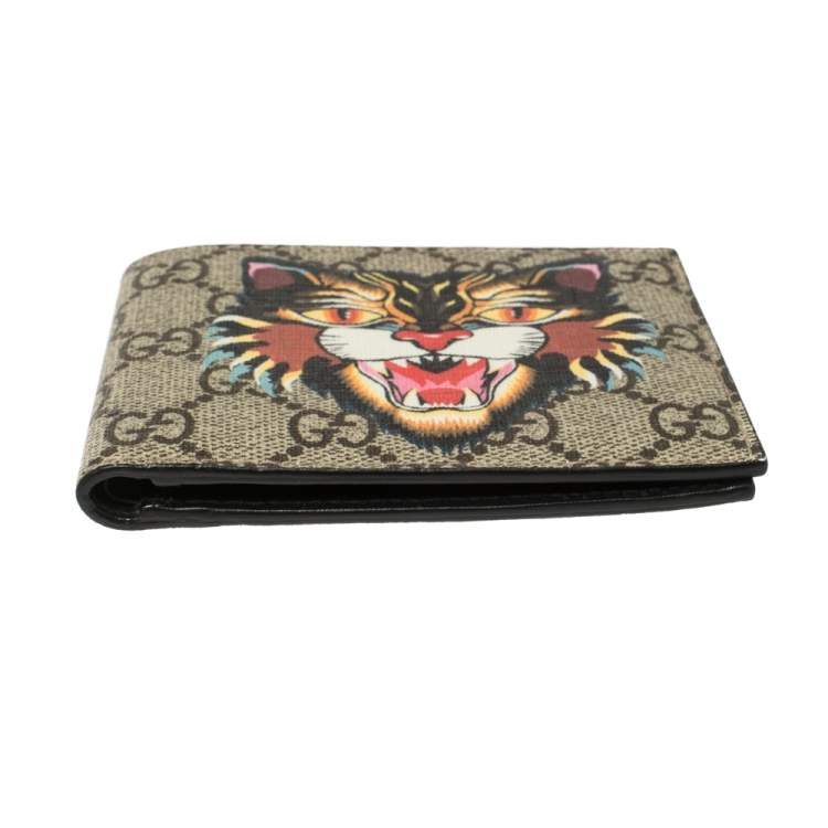 gucci wallet angry cat
