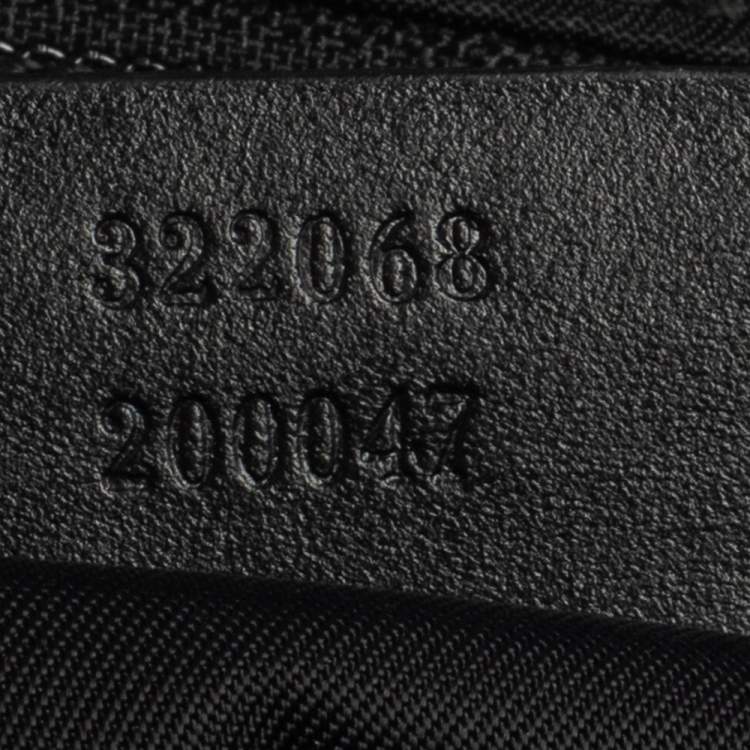 Pre Owned Gucci Black GG Supreme Canvas Messenger Bag