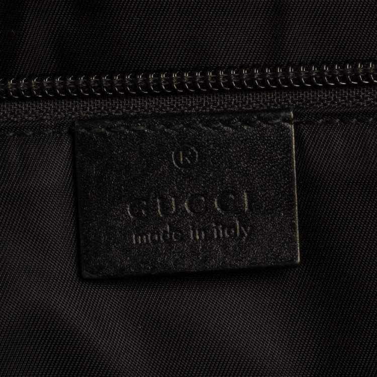 Pre Owned Gucci Black GG Supreme Canvas Messenger Bag