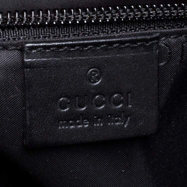 Pre Owned Gucci Black Nylon Messenger Bag